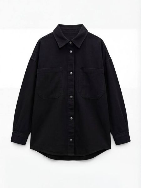 Жіноча сорочка джинсова Change Oversize чорна 20014889 фото