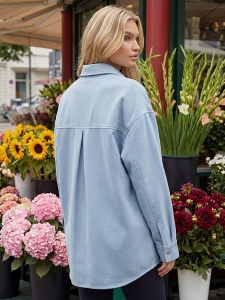 Жіноча сорочка джинсова Change Oversize блакитна 20014926 фото