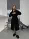 Жіноче пальто Overcoat з кашеміру на підкладці вільного крою з поясом чорне 42-46 20018443 фото 4