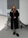 Жіноче пальто Overcoat з кашеміру на підкладці вільного крою з поясом чорне 42-46 20018443 фото 2