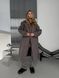 Жіноче пальто Overcoat з кашеміру на підкладці вільного крою з поясом коричневе (шоколад) 42-46 20018474 фото 6