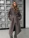 Жіноче пальто Overcoat з кашеміру на підкладці вільного крою з поясом коричневе (шоколад) 42-46 20018474 фото 7